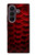 S2879 Red Arowana Fish Scale Case For Samsung Galaxy Z Fold 8 Ultra