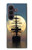 S2897 Pirate Ship Moon Night Case For Samsung Galaxy Z Fold 8 Ultra