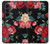 S3112 Rose Floral Pattern Black Case For Samsung Galaxy Z Fold 8 Ultra