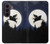 S3289 Flying Pig Full Moon Night Case For Samsung Galaxy Z Fold 8 Ultra