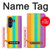 S3678 Colorful Rainbow Vertical Case For Samsung Galaxy Z Fold 8 Ultra