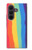 S3799 Cute Vertical Watercolor Rainbow Case For Samsung Galaxy Z Fold 8 Ultra