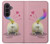 S3923 Cat Bottom Rainbow Tail Case For Samsung Galaxy Z Fold 8 Ultra