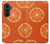 S3946 Seamless Orange Pattern Case For Samsung Galaxy Z Fold 8 Ultra