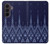 S3950 Textile Thai Blue Pattern Case For Samsung Galaxy Z Fold 8 Ultra