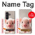 S3979 Cute Baby Pig Case For Samsung Galaxy Z Fold 8 Ultra