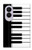 S3078 Black and White Piano Keyboard Case For Samsung Galaxy Z Fold 8