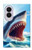 S4004 Oil Color Painting Giant Shark Case For Samsung Galaxy Z Fold 8