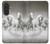 S0933 White Horses Case For Samsung Galaxy A27