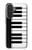 S3078 Black and White Piano Keyboard Case For Samsung Galaxy A27