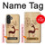 S3081 Wooden Raindeer Graphic Printed Case For Samsung Galaxy A27