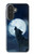 S3693 Grim White Wolf Full Moon Case For Samsung Galaxy A27