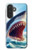 S4004 Oil Color Painting Giant Shark Case For Samsung Galaxy A27
