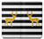 S2794 Black and White Striped Deer Gold Sparkles Case For iPhone 7 Plus, iPhone 8 Plus