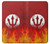 S2803 Fire Red Devil Spear Symbol Case For iPhone 7 Plus, iPhone 8 Plus