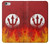 S2803 Fire Red Devil Spear Symbol Case For iPhone 6 Plus, iPhone 6s Plus