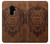 S2529 Leo Zodiac Tattoo Brown Graphic Print Case For Samsung Galaxy S9 Plus
