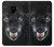 S2823 Black Wolf Blue Eyes Face Case For Samsung Galaxy S9