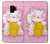 S3025 Pink Maneki Neko Lucky Cat Case For Samsung Galaxy S9