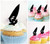 TA0015 Windsurfing Silhouette Party Wedding Birthday Acrylic Cupcake Toppers Decor 10 pcs