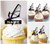 TA0016 Windsurfing Silhouette Party Wedding Birthday Acrylic Cupcake Toppers Decor 10 pcs