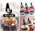 TA0017 Windsurfing Silhouette Party Wedding Birthday Acrylic Cupcake Toppers Decor 10 pcs