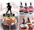 TA0027 Peter Pan Silhouette Party Wedding Birthday Acrylic Cupcake Toppers Decor 10 pcs
