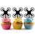 TA0051 Drone Silhouette Party Wedding Birthday Acrylic Cupcake Toppers Decor 10 pcs