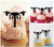 TA0052 Drone Silhouette Party Wedding Birthday Acrylic Cupcake Toppers Decor 10 pcs