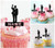 TA0093 Business Man Silhouette Party Wedding Birthday Acrylic Cupcake Toppers Decor 10 pcs