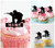 TA0103 Soldier M16 Rifle Silhouette Party Wedding Birthday Acrylic Cupcake Toppers Decor 10 pcs