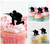 TA0103 Soldier M16 Rifle Silhouette Party Wedding Birthday Acrylic Cupcake Toppers Decor 10 pcs