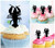TA0128 Lobster Silhouette Party Wedding Birthday Acrylic Cupcake Toppers Decor 10 pcs