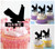TA0139 Jet Fighter Silhouette Party Wedding Birthday Acrylic Cupcake Toppers Decor 10 pcs