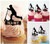 TA0160 Rollerboard Boy Silhouette Party Wedding Birthday Acrylic Cupcake Toppers Decor 10 pcs