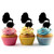 TA0164 Old fashioned Music Box Silhouette Party Wedding Birthday Acrylic Cupcake Toppers Decor 10 pcs