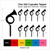 TA0165 French horn Silhouette Party Wedding Birthday Acrylic Cupcake Toppers Decor 10 pcs
