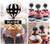 TA0187 Hot Air Balloon Silhouette Party Wedding Birthday Acrylic Cupcake Toppers Decor 10 pcs