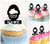 TA0221 Cupcake Silhouette Party Wedding Birthday Acrylic Cupcake Toppers Decor 10 pcs