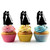 TA0230 Bride and Groom Wedding Silhouette Party Wedding Birthday Acrylic Cupcake Toppers Decor 10 pcs