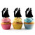 TA0235 Wedding Couple Sweet Kiss Silhouette Party Wedding Birthday Acrylic Cupcake Toppers Decor 10 pcs