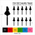 TA0239 Alice's Adventures in Wonderland Silhouette Party Wedding Birthday Acrylic Cupcake Toppers Decor 10 pcs