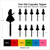 TA0240 Alice's Adventures in Wonderland Silhouette Party Wedding Birthday Acrylic Cupcake Toppers Decor 10 pcs