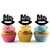 TA0246 Mrs Wedding Kiss Lip Silhouette Party Wedding Birthday Acrylic Cupcake Toppers Decor 10 pcs