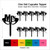 TA0247 Mrs Wedding Silhouette Party Wedding Birthday Acrylic Cupcake Toppers Decor 10 pcs