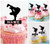 TA0253 Hip Hop Dancing Silhouette Party Wedding Birthday Acrylic Cupcake Toppers Decor 10 pcs