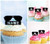 TA0258 Sunglasses Silhouette Party Wedding Birthday Acrylic Cupcake Toppers Decor 10 pcs