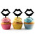 TA0271 Lips Silhouette Party Wedding Birthday Acrylic Cupcake Toppers Decor 10 pcs