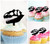TA0274 Dinosaur Skull Fossil Silhouette Party Wedding Birthday Acrylic Cupcake Toppers Decor 10 pcs