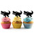 TA0295 Alligator Silhouette Party Wedding Birthday Acrylic Cupcake Toppers Decor 10 pcs